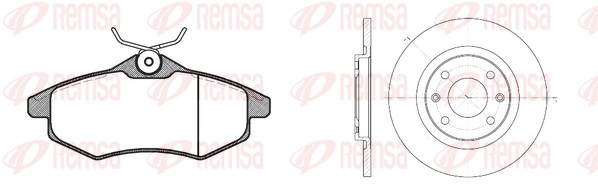 Диск тормозной REMSA 8881.00