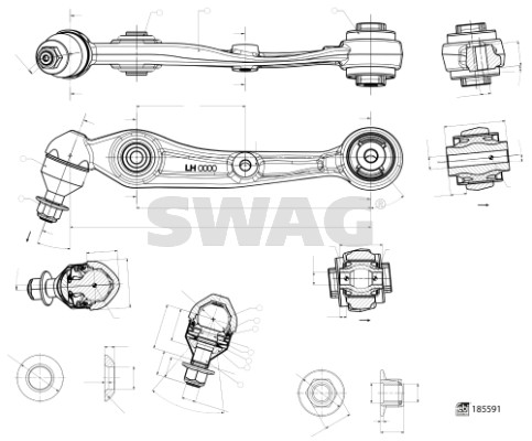 Control arm SWAG 33109994
