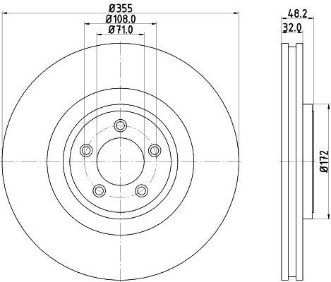 Диск тормозной MINTEX MDC2111C