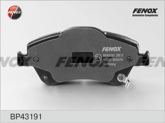 Колодки тормозные дисковые FENOX BP43191