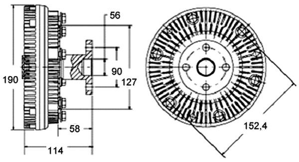 Муфта вентилятора MAHLE/KNECHT CFC140000P
