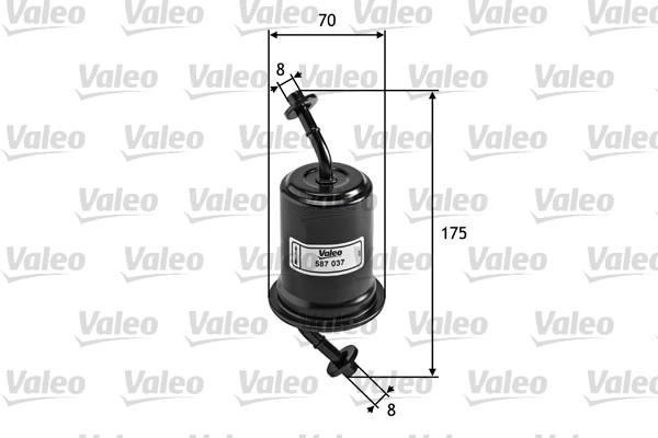Фильтр топливный VALEO 587037