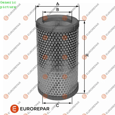 Фильтр воздушный EUROREPAR 1680340780