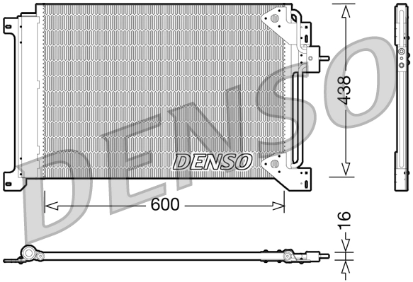 Конденсатор кондиционер DENSO DCN12004