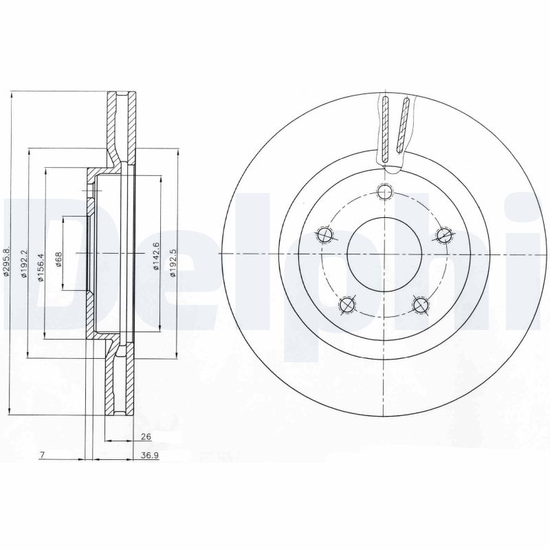 Диск тормозной DELPHI BG4109