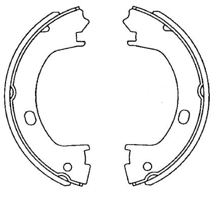 Комплект тормозных колодок стояночная тормозная система HELLA/BEHR/PAGID 8DA355050831