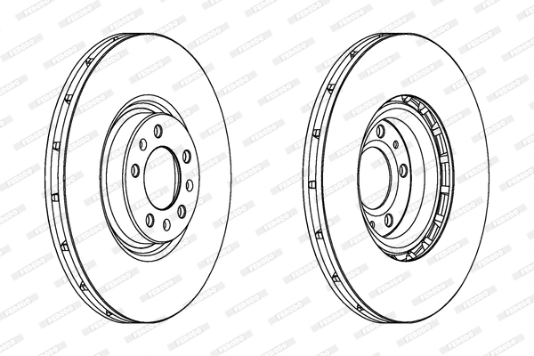 Диск тормозной FERODO DDF1747C1