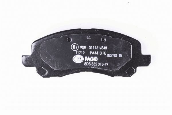 Колодки тормозные дисковые HELLA/BEHR/PAGID 8DB355013491