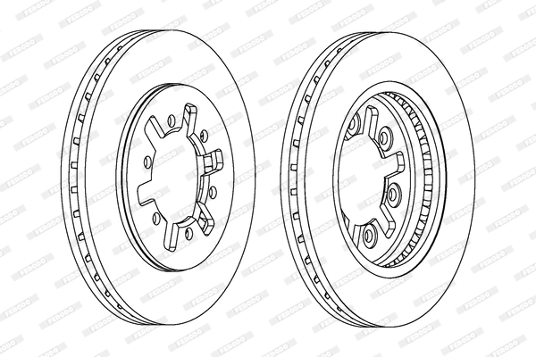 Диск тормозной FERODO DDF601