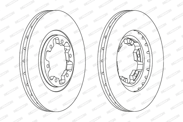 Диск тормозной FERODO DDF1626