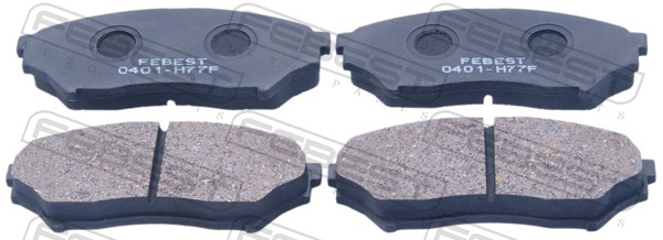 Колодка тормозная дисковая комплект FEBEST 0401-H77F