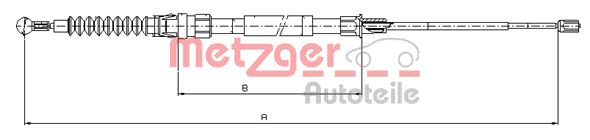 Трос стояночного тормоза METZGER 10.7518