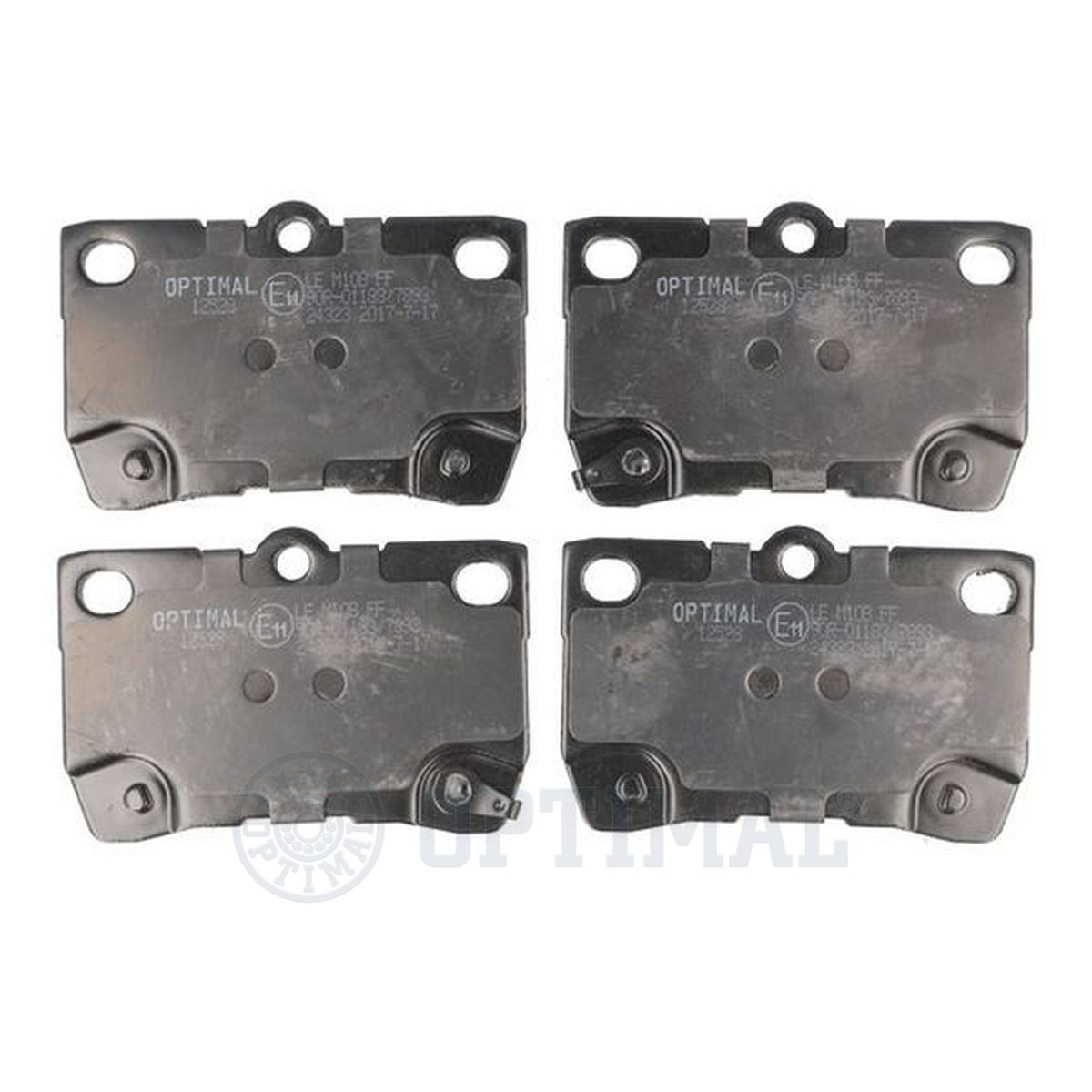 Колодки тормозные дисковые OPTIMAL 12528