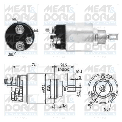 Реле втягивающее MEAT & DORIA 46034
