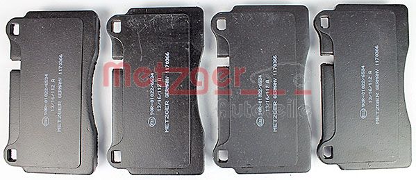 Колодки тормозные дисковые METZGER 1170366