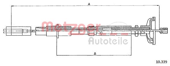 Трос сцепления METZGER 10.339