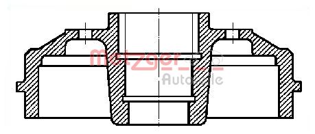 Барабан тормозной METZGER BT 1055