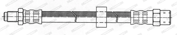 Шланг тормозной FERODO FHY2456