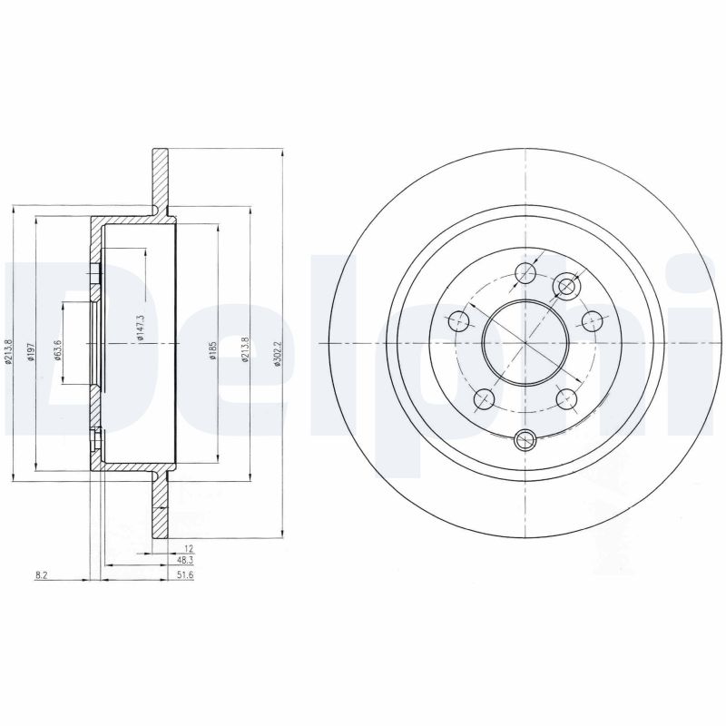 Диск тормозной DELPHI BG4124