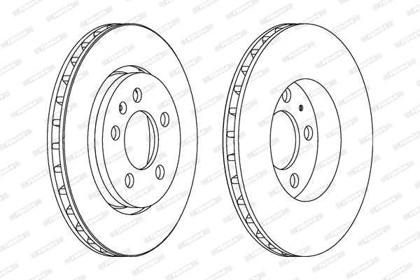 Диск тормозной FERODO DDF1154