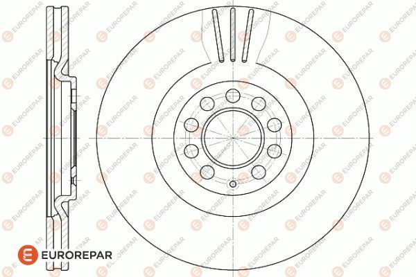 Диск тормозной EUROREPAR 1618887180