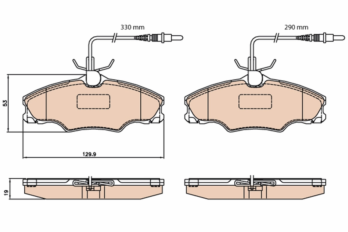 Колодки тормозные дисковые TRW GDB2064