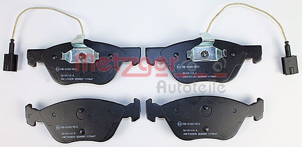Колодки тормозные дисковые METZGER 1170647