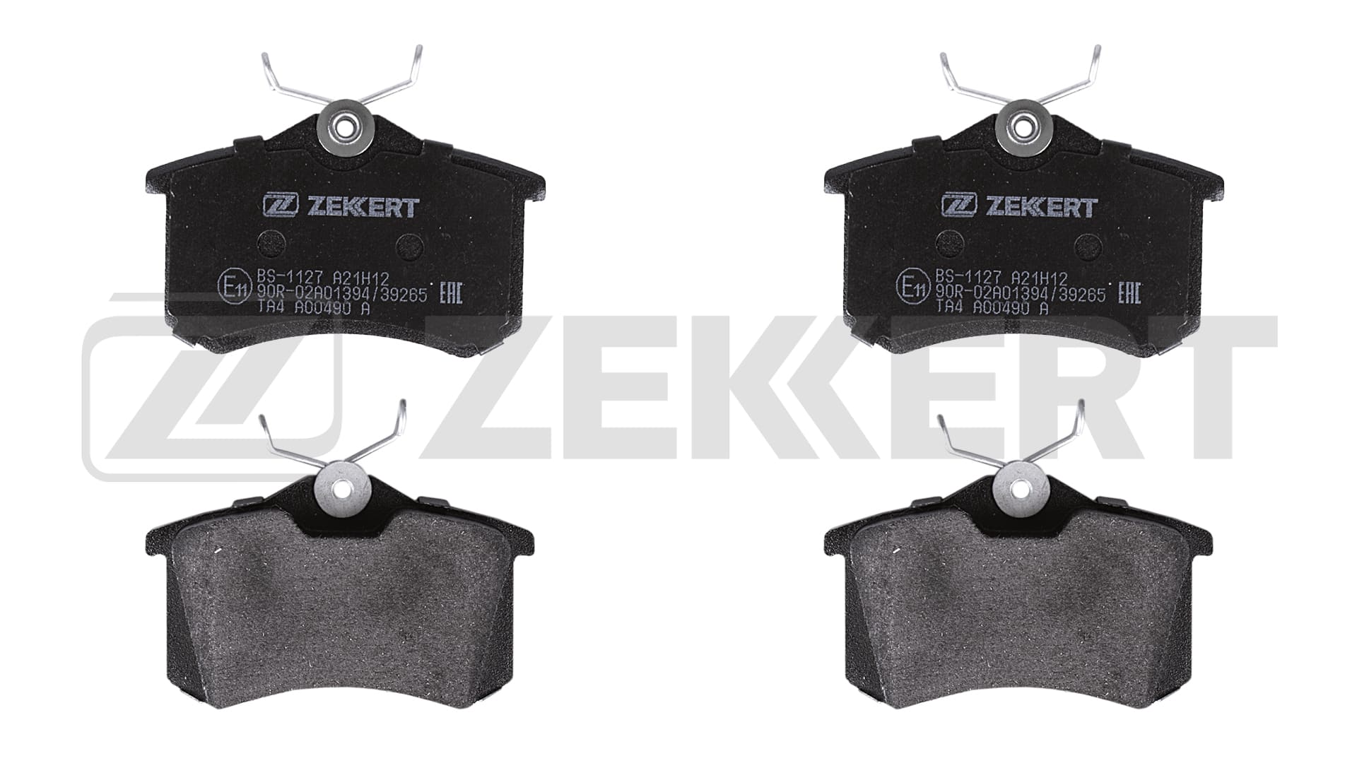 Колодки тормозные дисковые ZEKKERT BS1127