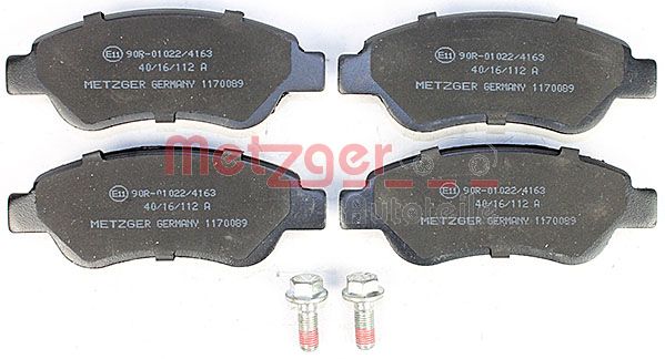 Колодки тормозные дисковые METZGER 1170089