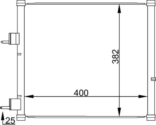 Конденсер кондиционера MAHLE/KNECHT AC184000S