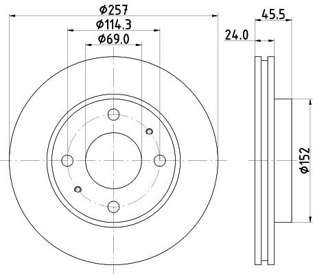 Тормозной диск HELLA/BEHR/PAGID 8DD355110931