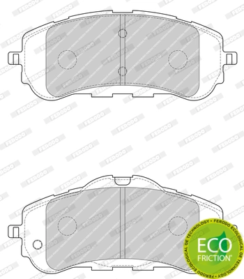 Комплект тормозных колодок дисковый тормоз premier eco friction