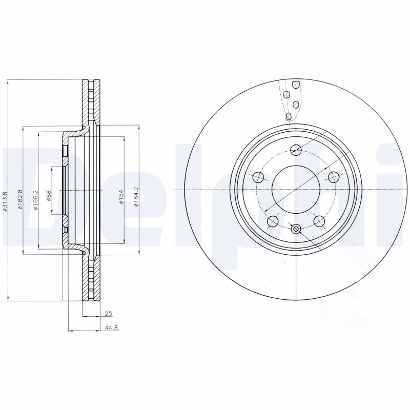Диск тормозной DELPHI BG4079