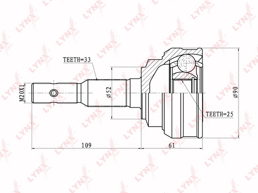 Граната наружная LYNXAUTO CO5902