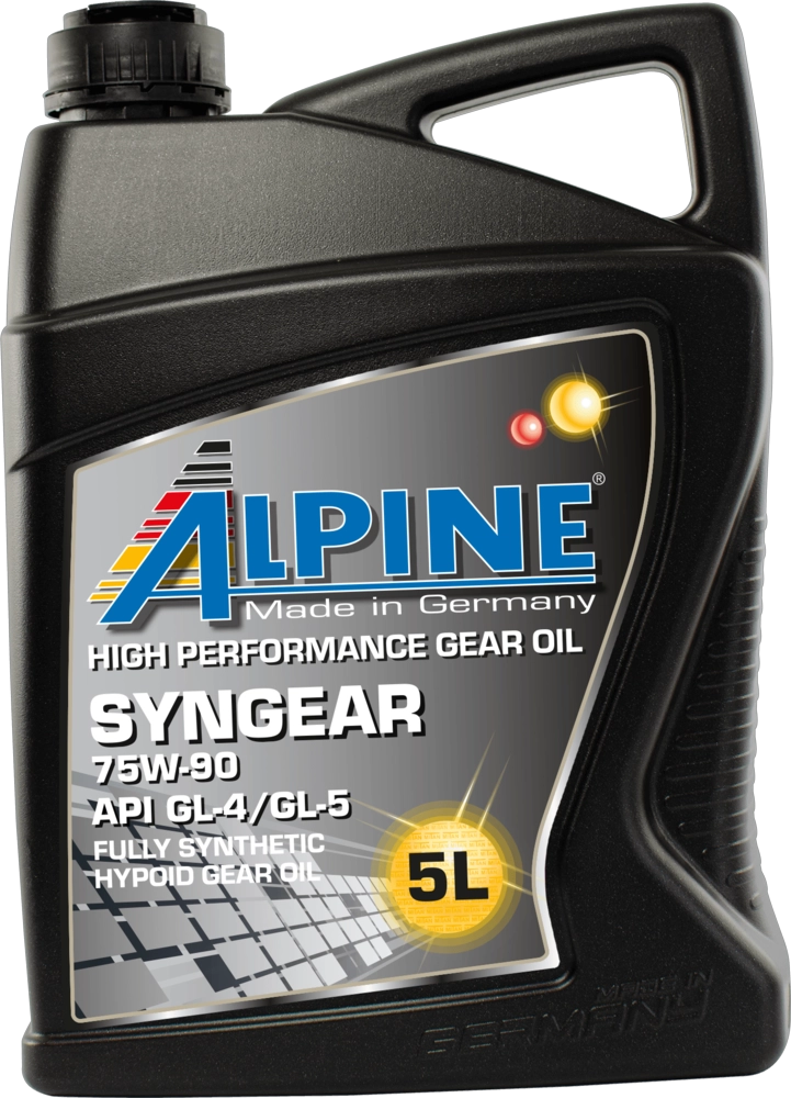 Масло трансмиссионное syngear 75w-90 5л ALPINE 0100742