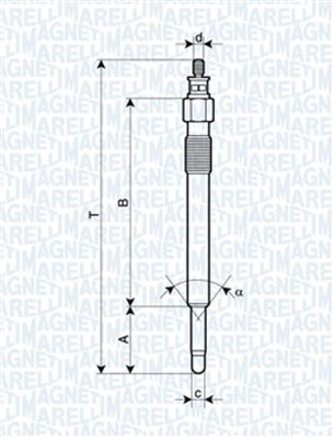 Свеча накаливания MAGNETI MARELLI 062900020304