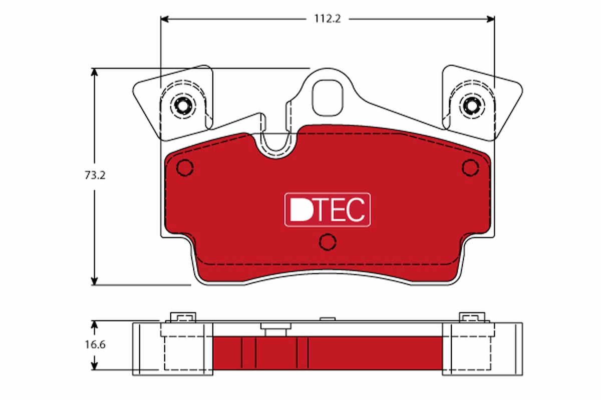 Колодки тормозные дисковые TRW GDB1652DTE