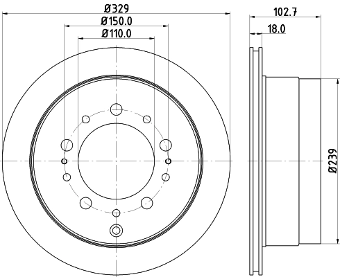 Тормозной диск HELLA/BEHR/PAGID 54728