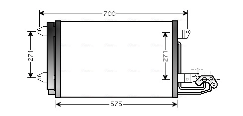 Радиатор кондиционера AVA QUALITY COOLING VN5269D