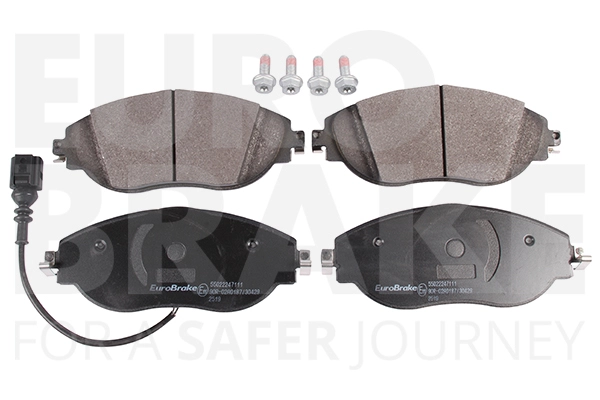 Колодки тормозные дисковые EUROBRAKE 55022247111