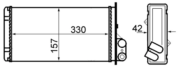 Теплообменник салона MAHLE/KNECHT AH66000S