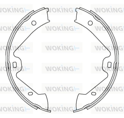 Комплект тормозных колодок WOKING Z4675.00