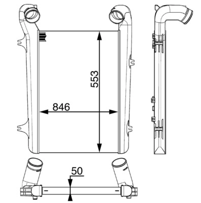 Интеркулер MAHLE/KNECHT CI93000P