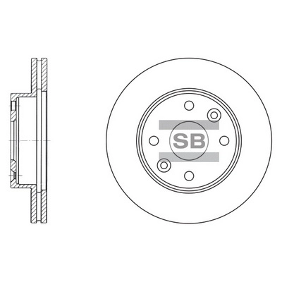 Диск тормозной HI-Q SD2012