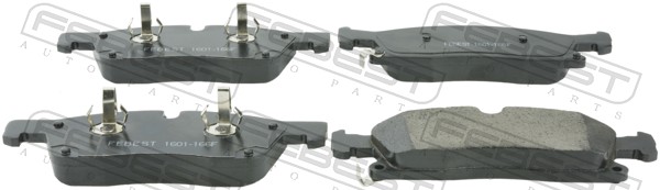 Колодки тормозные дисковые FEBEST 1601-166F
