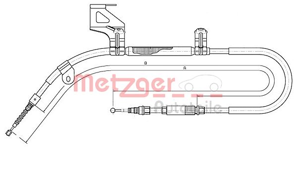 Трос стояночная тормозная система METZGER 10.7482