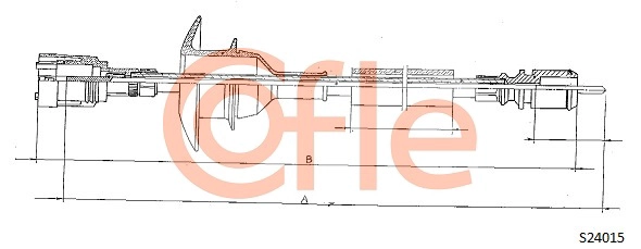 Трос спидометра COFLE 92.S24015
