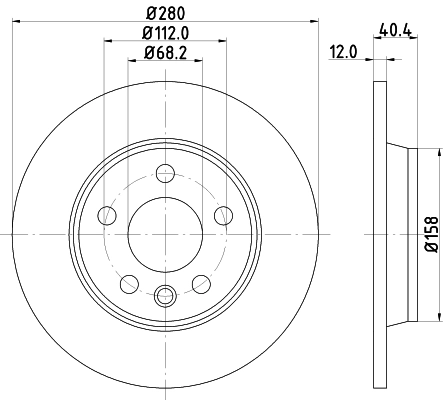 Диск тормозной HELLA/BEHR/PAGID 8DD355105601