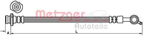 Шланг тормозной METZGER 4111234