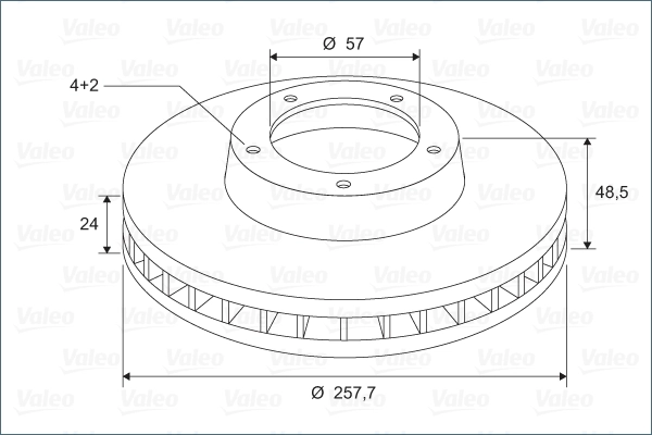 Диск торм VALEO 297298